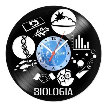 Imagem de Relógio De Parede Disco Vinil Profissões - Biologia - VPR-074 - Modern