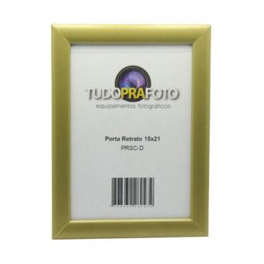 Imagem de Porta Retrato de Madeira 15x21 - PRSC-D Dourado - tudoprafoto