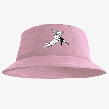 Imagem de Chapéu Bucket Hat Estampado Anjo - MP Moda Masculina, Único, Rosa