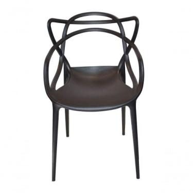 Imagem de Conjunto Com 6 Cadeiras Allegra Preta Polipropileno Salna - UNIVERSAL 