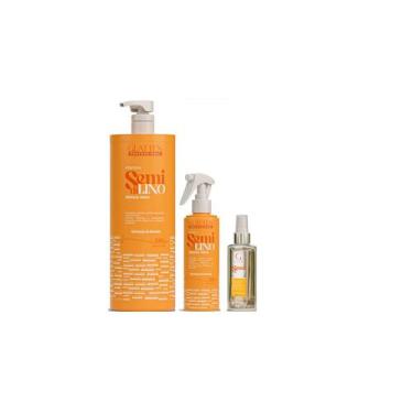 Imagem de Glatten Semi di Lino Shampoo 1 L e Leave-in e Sérum