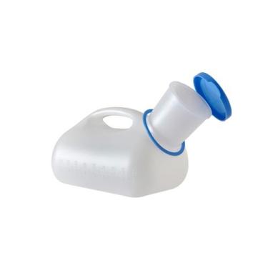 Imagem de Papagaio Marreco Plástico Com Régua De Urina Branco 1000ml - SuperMedy