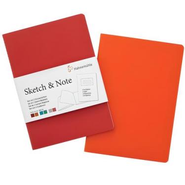Imagem de Cardeneta Hahnemuhle Sketch & Note Vermelho/laranja A4 20 Folhas
