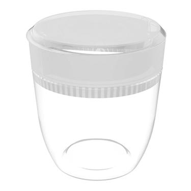 Imagem de Lixeira para Cozinha Pia 2,5L Crippa Pequena Redonda com Aro Interno Transparente