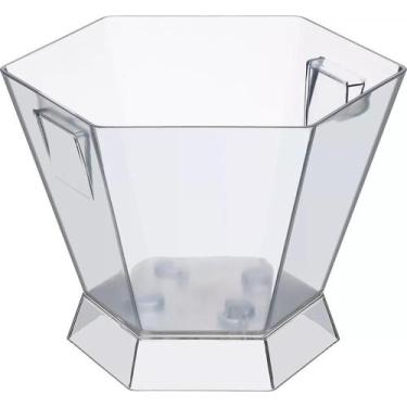 Imagem de Champanheira Plástica Balde de Gelo Boccati 5 Garrafas 14,5L, Incolor