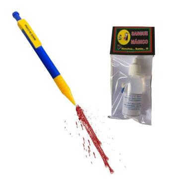 Imagem de Kit Pegadinha - Caneta Jato &amp; Sangue Mágico