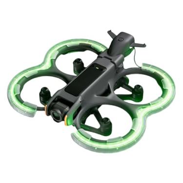 Imagem de Pára-choque de Proteção de Hélice, Anel de Proteção de Hélice de Drone Colorido RGB, Anel de Cobertura de Protetor Anticolisão de Abajur TPU para Drone Avata 2, Bateria de 300mAh