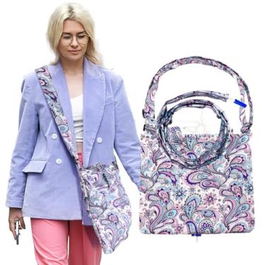 Imagem de Suporte de bolsa de cateter para bolsas de cateter de 2000 ml, capas de bolsa de cateter com padrão floral, bolsa de urina com alça ajustável, suprimentos de cateter para pacientes com incontinência