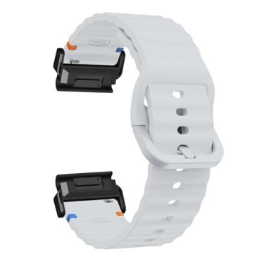 Imagem de Pulseira Esportivas Compatível com Garmin Fenix 5X GPS/Fenix 5X Puls, Silicone Macio com Fivela Ajustável Band de Substituição para Garmin Fenix 5X/Fenix 5X Puls Pulseiras para Homens e Mulheres (3)