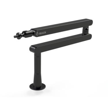 Imagem de BEACN Mic Stand - Studio-Quality Low Profile Adjustable Microphone Arm with 360° Rotation, Cable Management, Easy Clamp, Universal Fit For Streaming, Podcasting, Gaming (Dark)