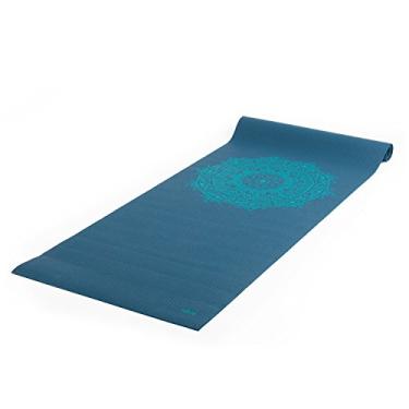 Imagem de YOGATERIA Bodhi Tapete Yoga Leela Mandala PVC ECO | 4,5 mm espessura | Treino Ginástica e Pilates | Macio e Aderente 183x60 cm (petróleo, mandala-turquesa)