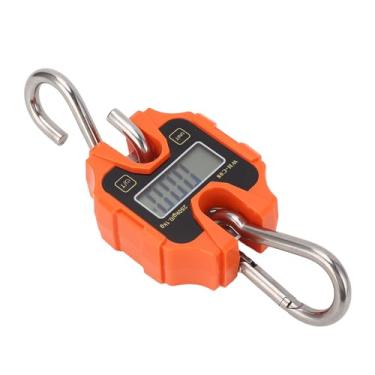 Imagem de Balança de Guindaste Digital, Balança de Peso Suspensa Portátil de Aço Inoxidável ABS Mini LCD Com Ganchos para Pesca