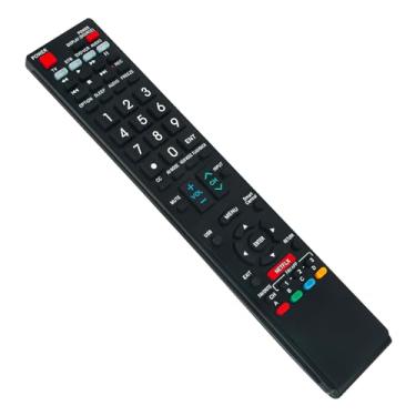 Imagem de Controle remoto de substituição 600154000-579-G - ALLIMITY - compatível com Sharp AQUOS LED TV 600154000579G controle remoto LC70LE857U LC60LE757U LC-50LE650 LC-50LE650U LC80LE857U