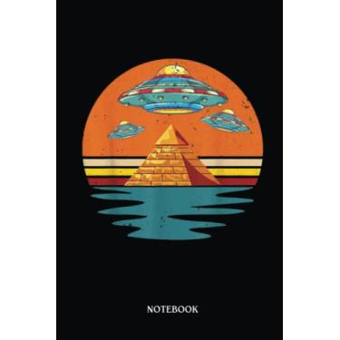 Imagem de Alien Notebook: Ufo Abduction Egyptian Pyramids Extraterrestrial Alien | Alien Journal, Lined Journal Ufo, Ufo Journal, Lined Journal Alien, Size 6 X 9", 120 Pages.