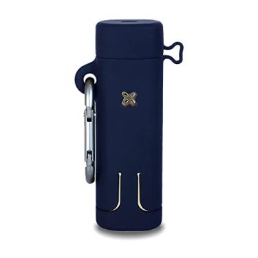 Imagem de Fironst Capa de silicone para Pax 3, capa de borracha protetora antiarranhões e absorção de choque compatível com Pax 3 e 2 com mosquetão de metal forte (azul noturno)