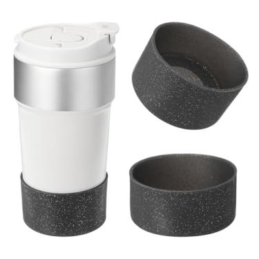 Imagem de PATIKIL Bota de silicone para garrafa de água, 2 peças, mangas protetoras para garrafa de água de 7,5 cm, 340 a 680 g, capa inferior antiderrapante, acessório protetor para garrafas de água