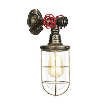 Imagem de Luminária de parede de metal industrial V-intage, iluminação de parede externa para jardim, luminárias de parede internas LED, luminária de parede fria IP55 à prova d'água para varanda inter