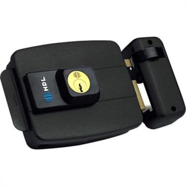 Imagem de Fechadura Eletrica Hdl C90D Fixa Preta 12V 90.01.03.041, Preto, 12v