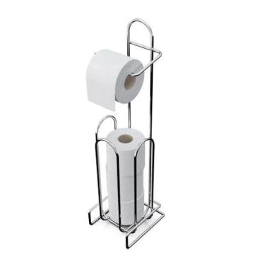 Imagem de Suporte de Aço para Papel Higiênico 4 Rolos - Stolf