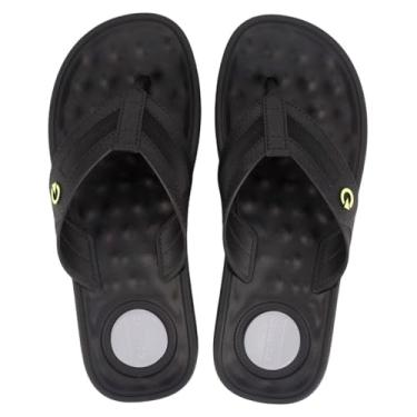Imagem de Chinelo Cartago Masculino Alabama Massageador de Dedo Modelo Premium Original Preto (Preto, BR, Adulto, Numérico, 39)
