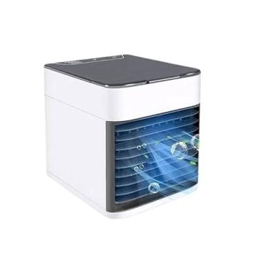 Imagem de Mini Climatizador Ar Umidificador Portátil USB | 3 Níveis de Ventilação | Refil P/Gelo