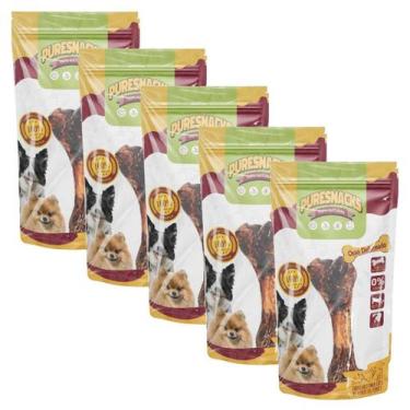 Imagem de Petisco Osso Suino Defumado Premium Puresnacks 5 pacotes