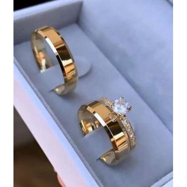 Imagem de Kit Alianças Casamento - Bem Casados Alianças, 23/24, 17/18