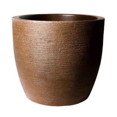 Imagem de vaso decorativo para plantas e flores cone redondo em polietileno esco