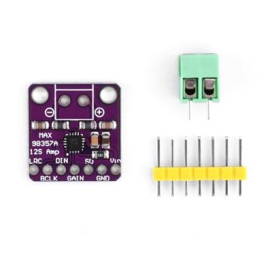 Imagem de 1 conjunto de módulo amplificador de áudio MAX98357 I2S, amplificador de áudio não filtrado classe D, suporta amplificadores de componentes de áudio ESP32 Raspberry Pi, receptores e amplificadores