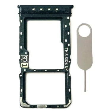 Imagem de Suporte para bandeja de cartão SIM único de substituição para cartão micro SD para Motorola Moto G 5G 2023 XT2313 (tinta azul)