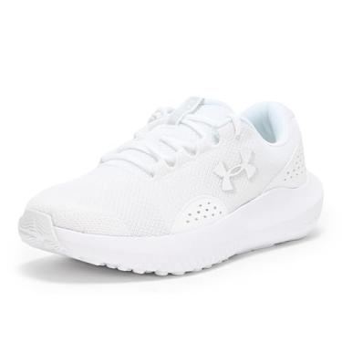 Imagem de Under Armour Tênis de corrida masculino Charged Surge 4, (101) Branco/Branco/Branco, 10.5 X-Wide