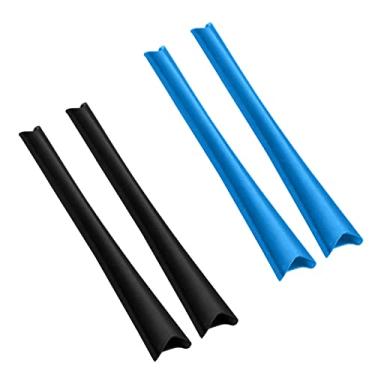 Imagem de BLAZERBUCK Meias de substituição para óculos de sol Oakley Whisker/Juliet/A Wire - Preto + Azul claro