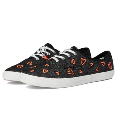 Imagem de Keds Tênis feminino Champion Seasonal, Jeans com coração preto/vermelho, 34