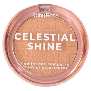 Imagem de Iluminador Facial Compacto Celestial Shine Ruby Rose HBM701, Champagne