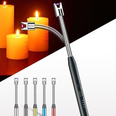 Imagem de Isqueiro Acendedor Elétrico Fogão a Gás Churrasqueira e Velas com USB Recarregável Flexível Premium (Cores VARIADAS)
