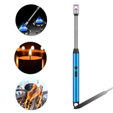 Imagem de Isqueiros Acendedores Eletrônico Flexível com USB Recarregável Rotação