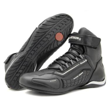 Imagem de Sapatilha Profissional Piloto Kart E Automobilismo Em Couro - Atron Sh