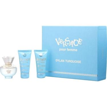 Imagem de Perfume Feminino Gianni Versace Dylan Turquoise Edt Spray 50 Ml & Gel 