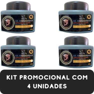 Imagem de Gel Massageador San Jully Cartilagem de Tubarão Pote 240g Kit Promocio
