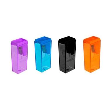 Imagem de Kit 04 Apontador com Depósito Escolar 6cm Bloco Léo & Léo - Leonora, K