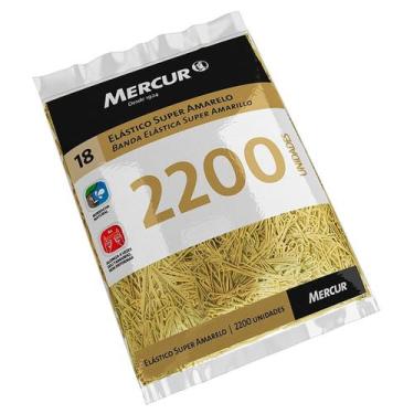 Imagem de Elástico Liguinha Dinheiro Super Amarelo 18 Mercur 2200 Unid