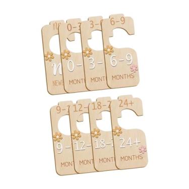 Imagem de YIJU 7 peças recém -nascidas crianças divisórias de roupas recém -nascidas divisores de guarda -roupa ornamento rótulo de divisor de guarda, Padrão de Flor