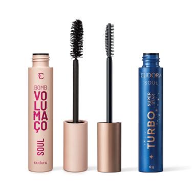 Imagem de Combo Soul Cílios: Máscara Volumaço Bomb 10g + Máscara Super Star 10g