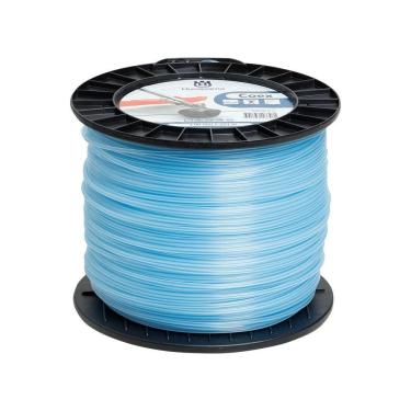 Imagem de Fio Nylon COEX 3,0mm Redondo Azul Rolo 251 Metros Husqvarna