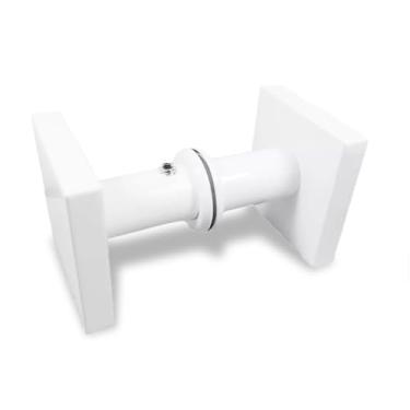 Imagem de Puxador para Box/Porta de Vidro - 01 Furo THP Barra Maciça 50x50x10mm (Branco)