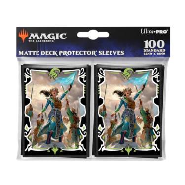 Imagem de Ultra PRO - Tarkir Dragonstorm Eshki, Temur's Roar (Temur Roar Commander Deck) Capas protetoras de baralho de 100 quilates para Magic: The Gathering | Acessórios Magic Gathering Proteção de cartão MTG