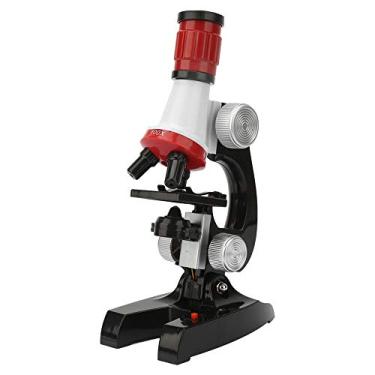 Imagem de Kits Científicos de Microscópio Biológico Infantil, Ampliação Trinocular 100X 400X 1200X Brinquedo Biológico Educacional para Iniciantes Com Slides Preparados para Microscópio 4p