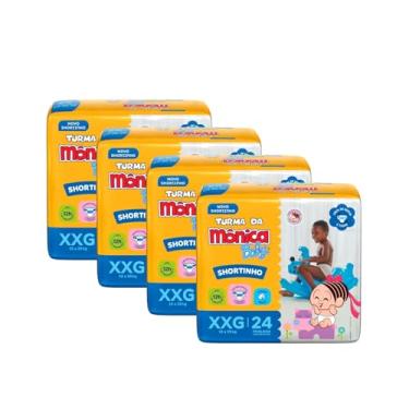 Imagem de Fralda Turma da Mônica Baby Shortinho Jumbo XXG 96 Unidades