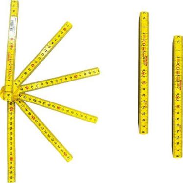 Imagem de Kit 3 Peças Metro Sueco 2m Hultafors 12 Dobras Profissional