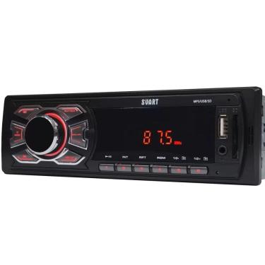 Imagem de Rádio Automotivo MP3 USB SD 12V Display LED Vermelho